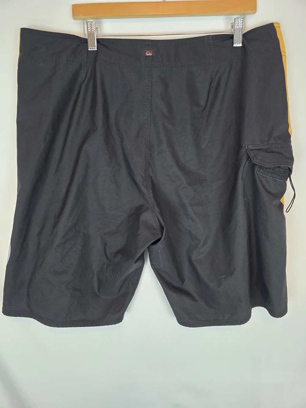 Quiksilver Black and Yellow Steelers Swim Trunks